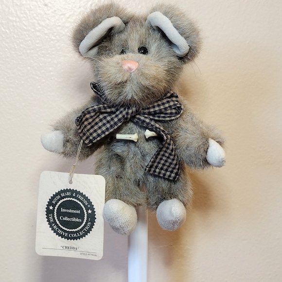 Boyds Bear Chedda Mouse 7" Plush with Tag - Picture 1 of 7